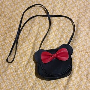 Disney Mini Black and Red Bow Crossbody Bag